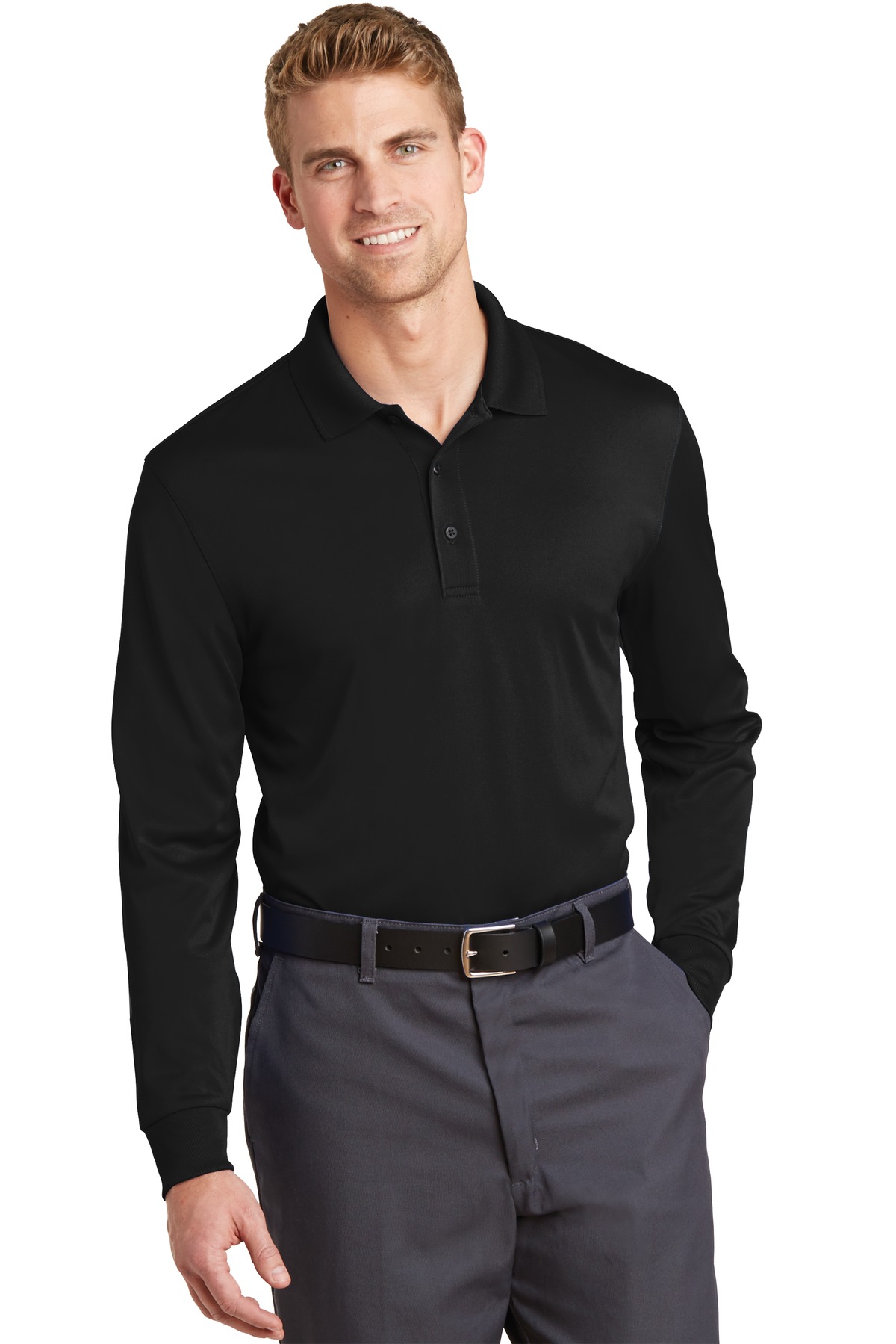 CornerStone Select Snag-Proof Long Sleeve Polo. CS412LS - Image 1
