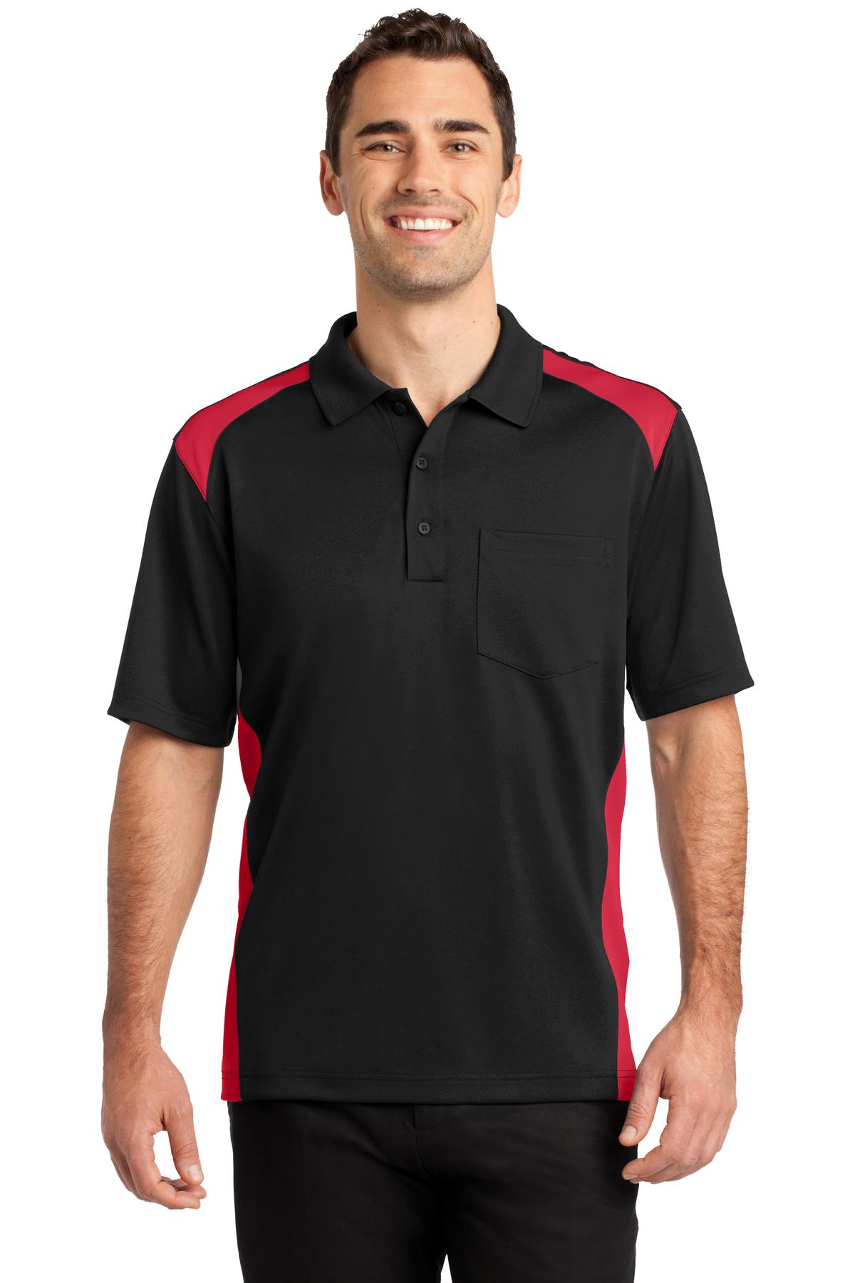 CornerStone Select Snag-Proof Two Way Colorblock Pocket Polo. CS416 - Image 12