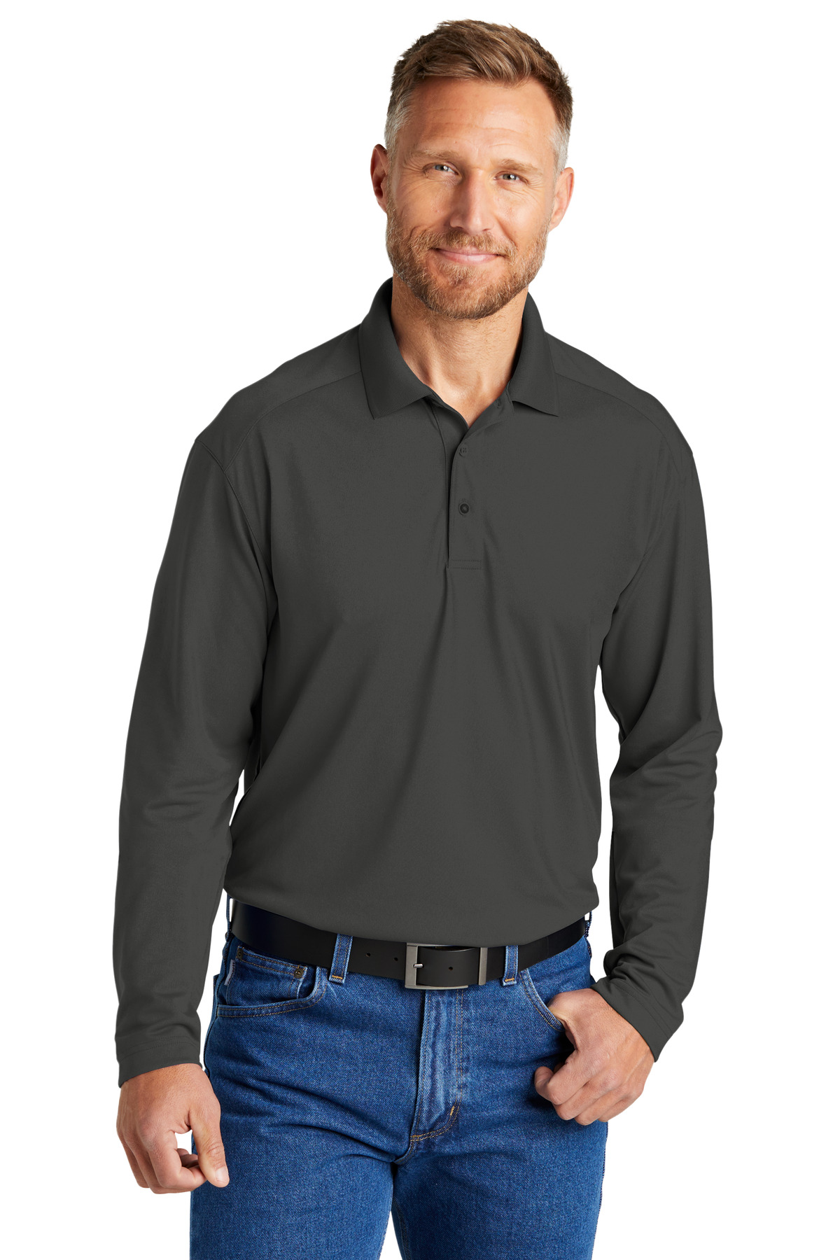 CornerStone Select Lightweight Snag-Proof Long Sleeve Polo CS418LS - Image 5