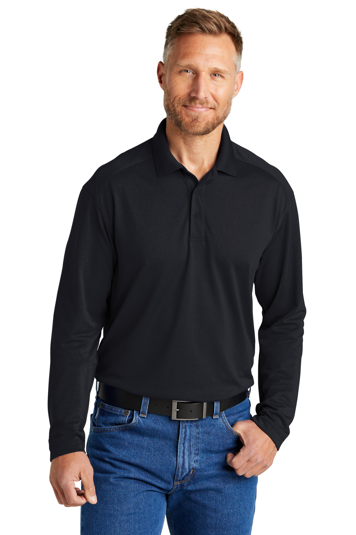 CornerStone Select Lightweight Snag-Proof Long Sleeve Polo CS418LS - Image 6