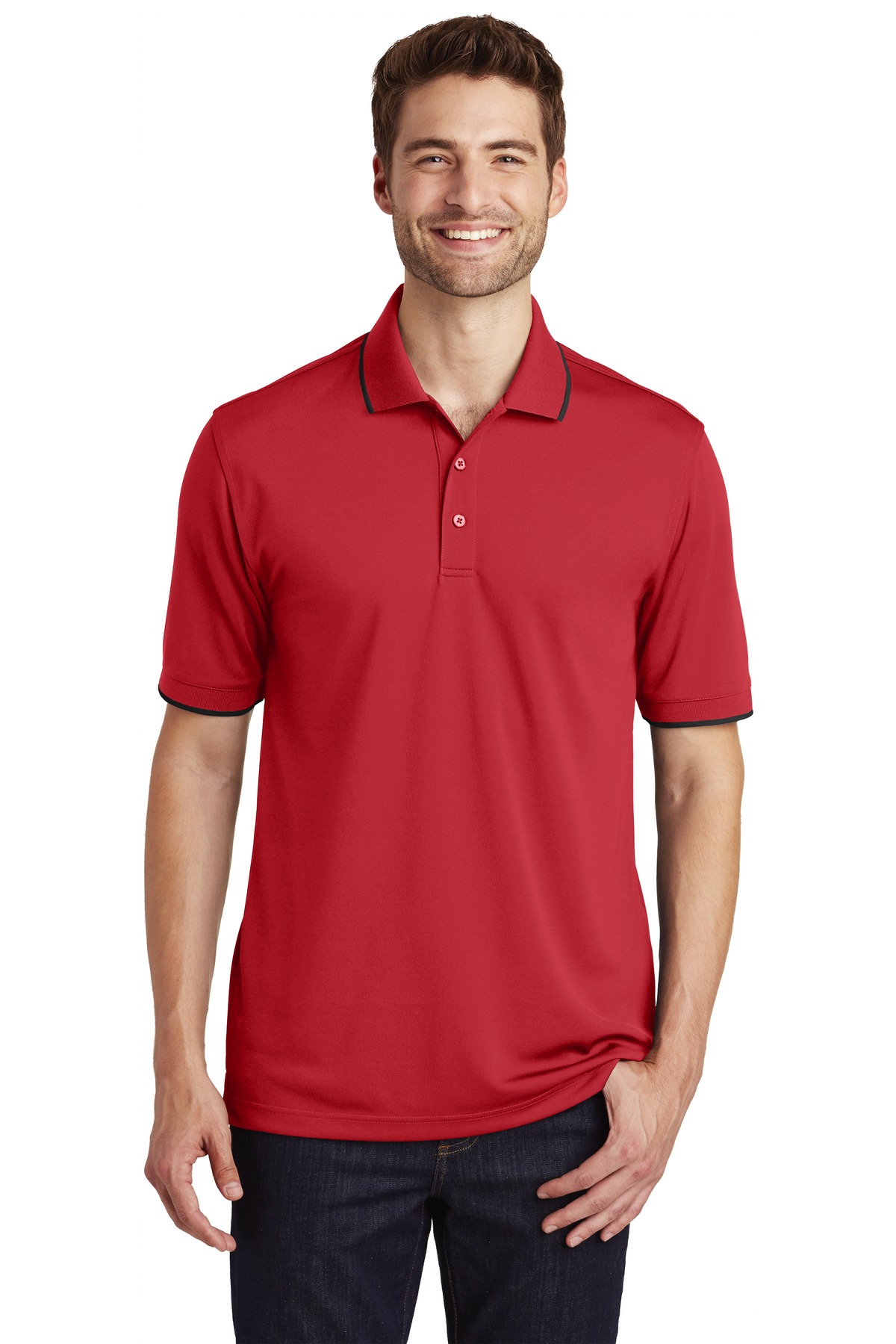 Port Authority Dry Zone UV Micro-Mesh Tipped Polo. K111 - Image 20