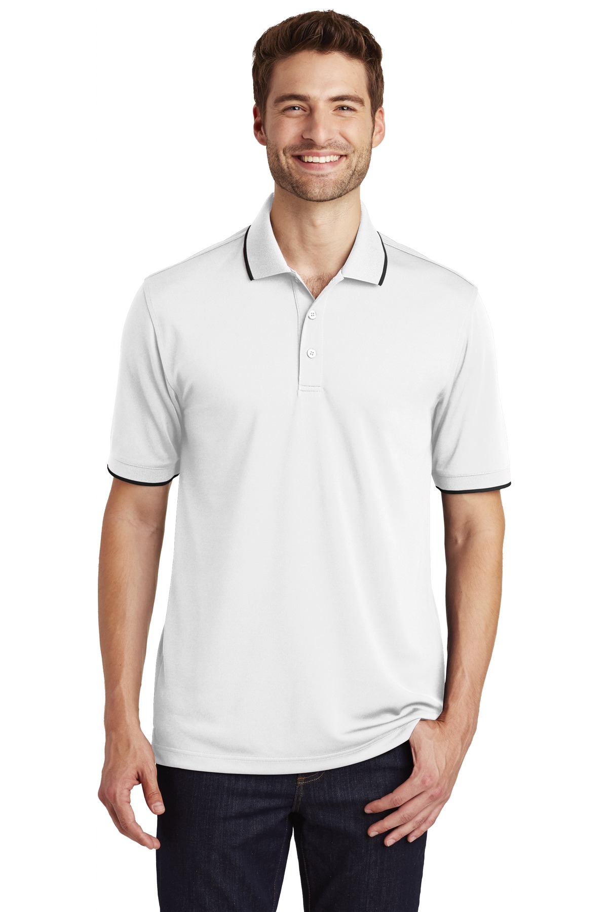 Port Authority Dry Zone UV Micro-Mesh Tipped Polo. K111 - Image 36