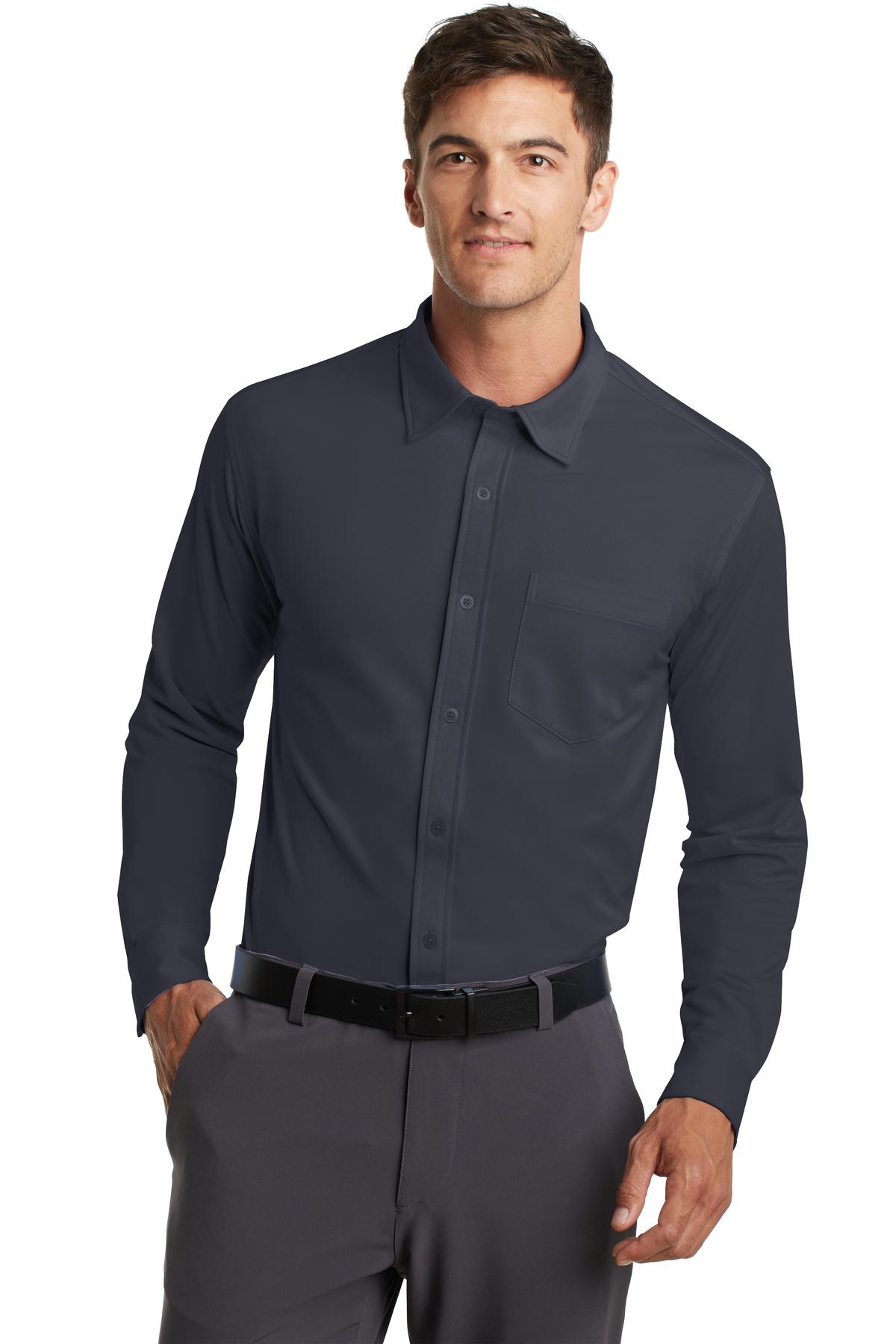 Port Authority Dimension Knit Dress Shirt. K570 - Image 1
