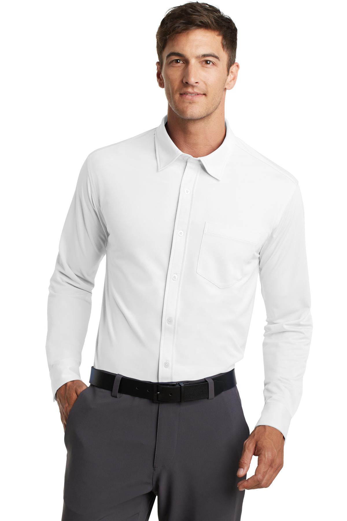 Port Authority Dimension Knit Dress Shirt. K570 - Image 36