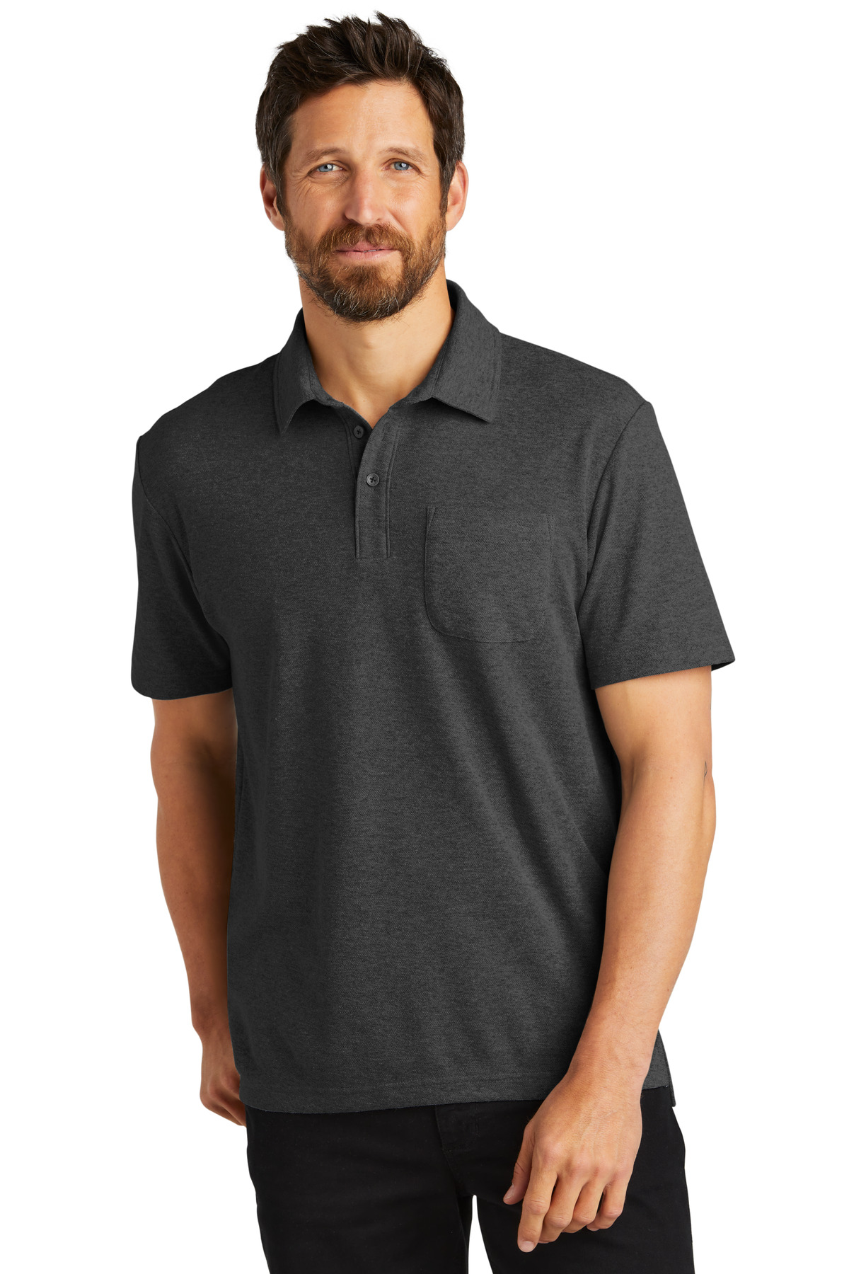 Port Authority C-FREE Cotton Blend Pique Pocket Polo K868 - Image 6