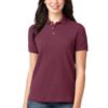 Port Authority Women's Heavyweight Cotton Pique Polo.  L420 - Thumbnail Image 2