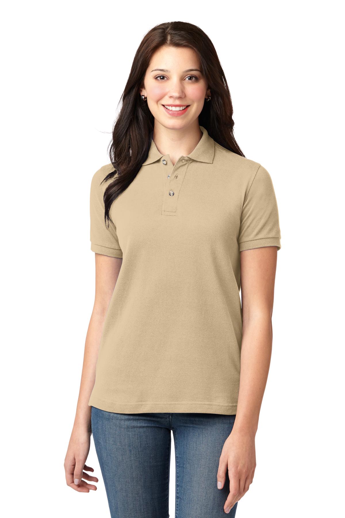 Port Authority Women's Heavyweight Cotton Pique Polo.  L420 - Image 14