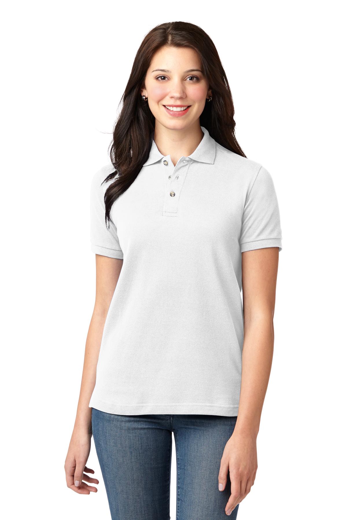 Port Authority Women's Heavyweight Cotton Pique Polo.  L420 - Image 16