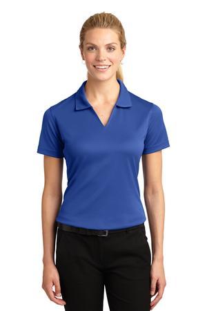Sport-Tek Women's Dri-Mesh V-Neck Polo.  L469