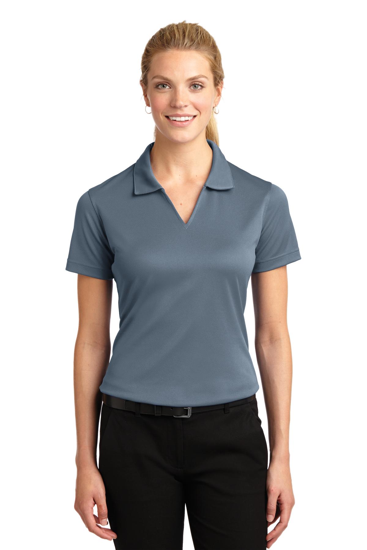 Sport-Tek Women's Dri-Mesh V-Neck Polo.  L469 - Image 28