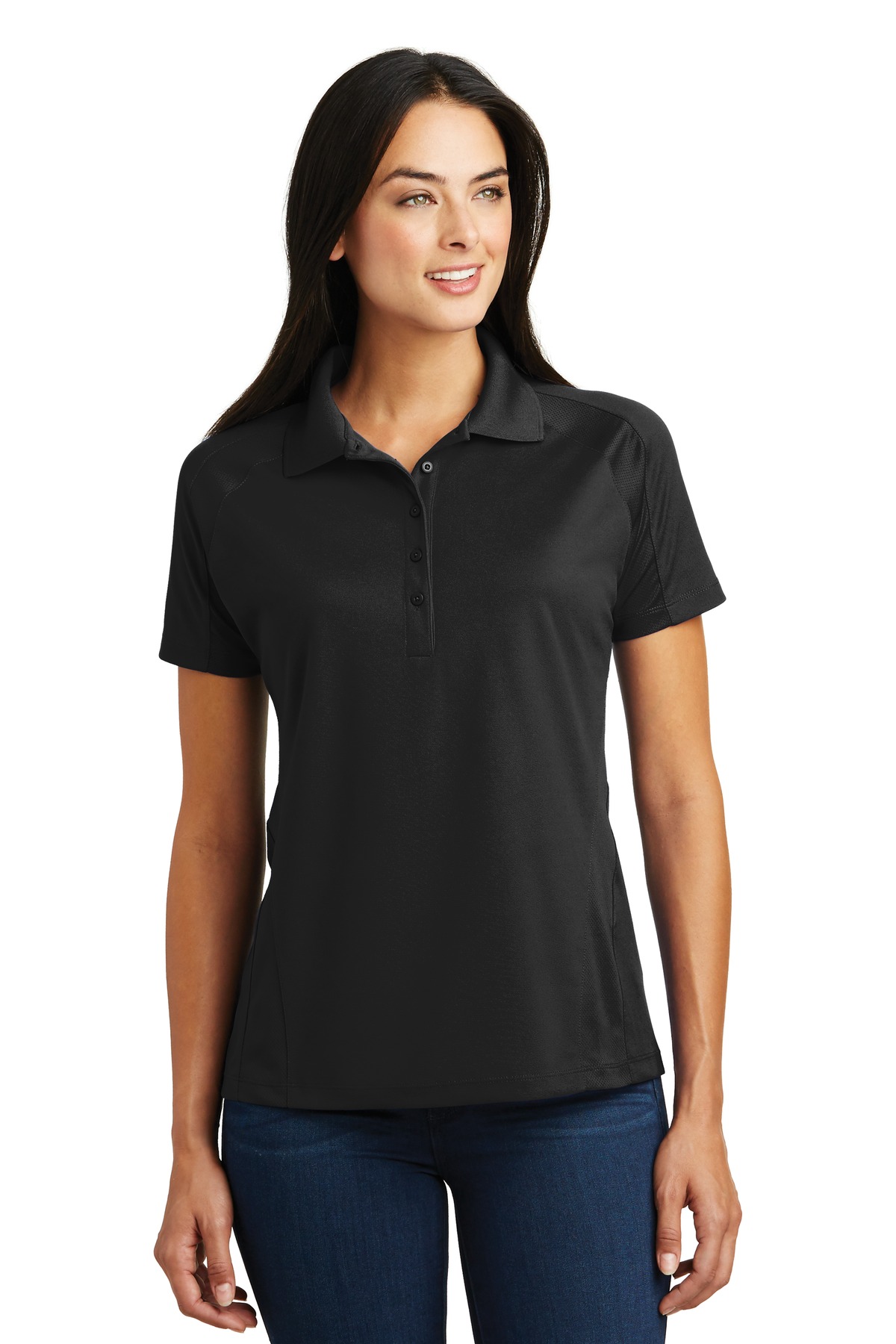 Sport-Tek Women's Dri-Mesh Pro Polo. L474 - Image 3
