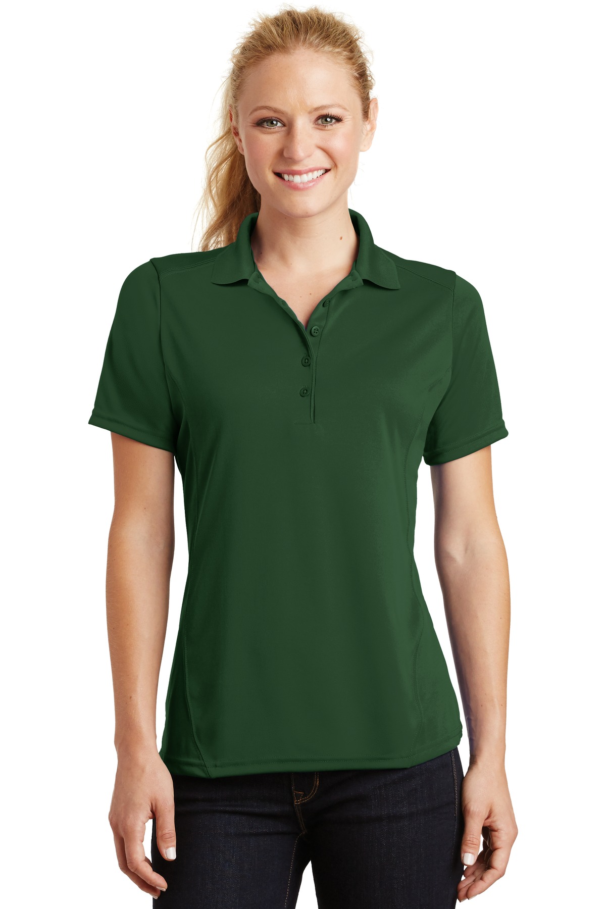 Sport-Tek Women's Dry Zone Raglan Accent Polo. L475 - Image 10