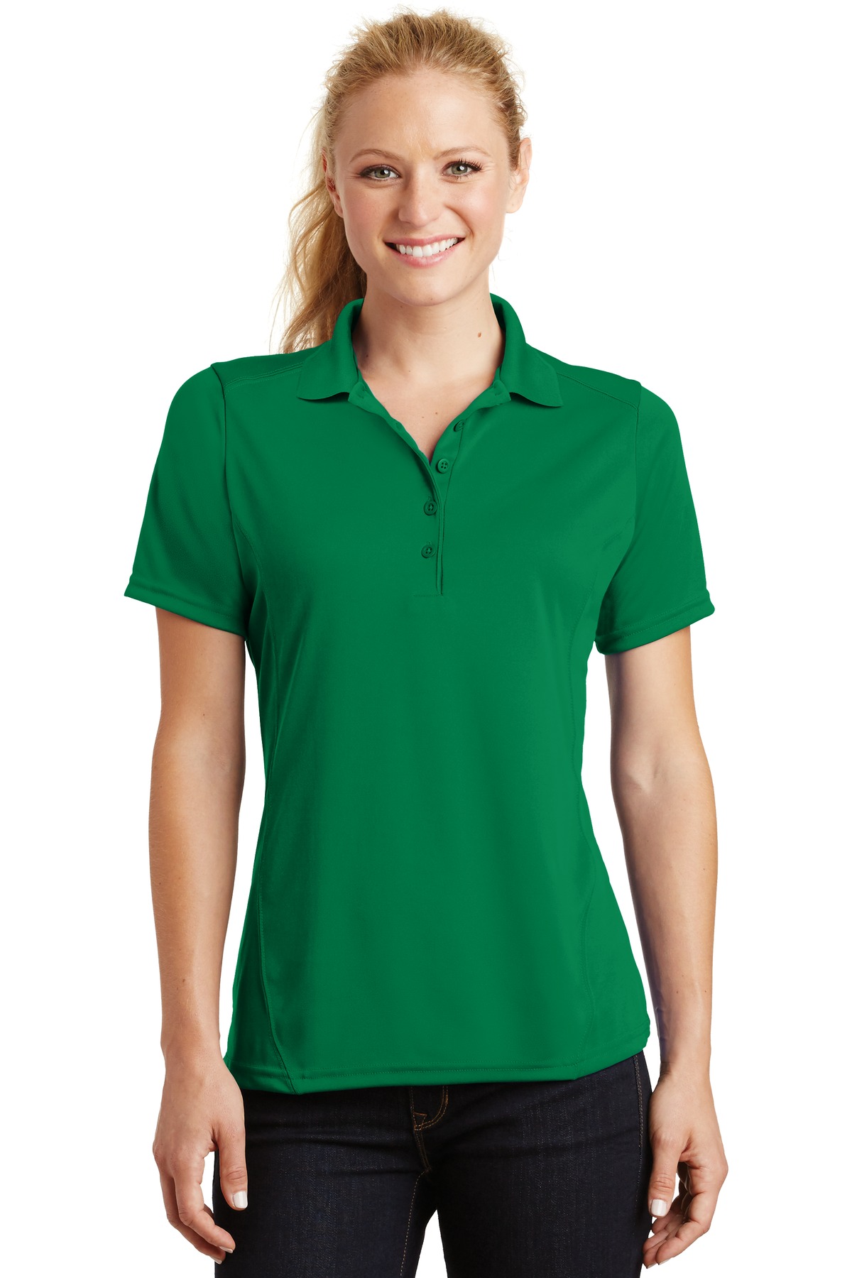 Sport-Tek Women's Dry Zone Raglan Accent Polo. L475 - Image 16