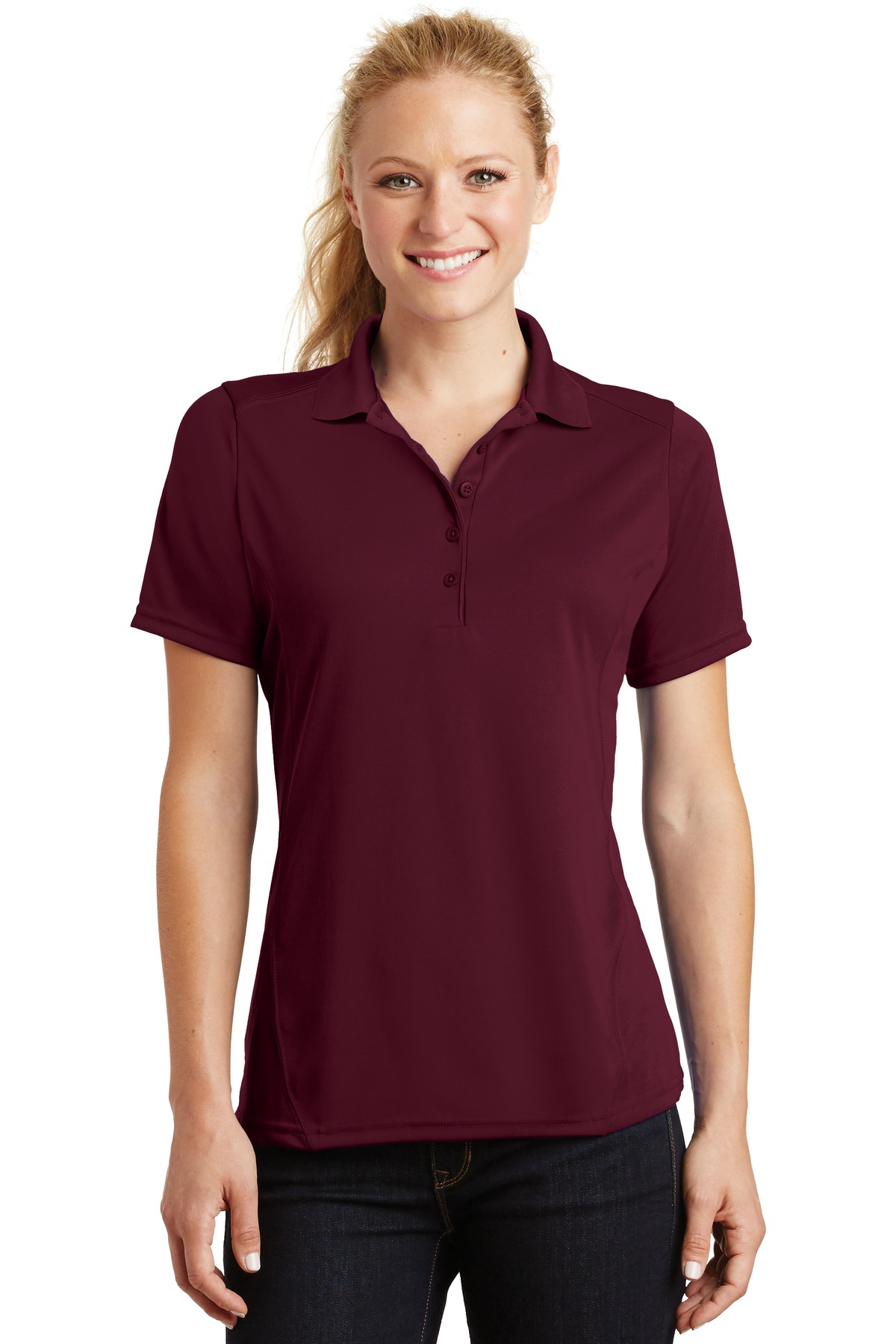 Sport-Tek Women's Dry Zone Raglan Accent Polo. L475 - Image 22