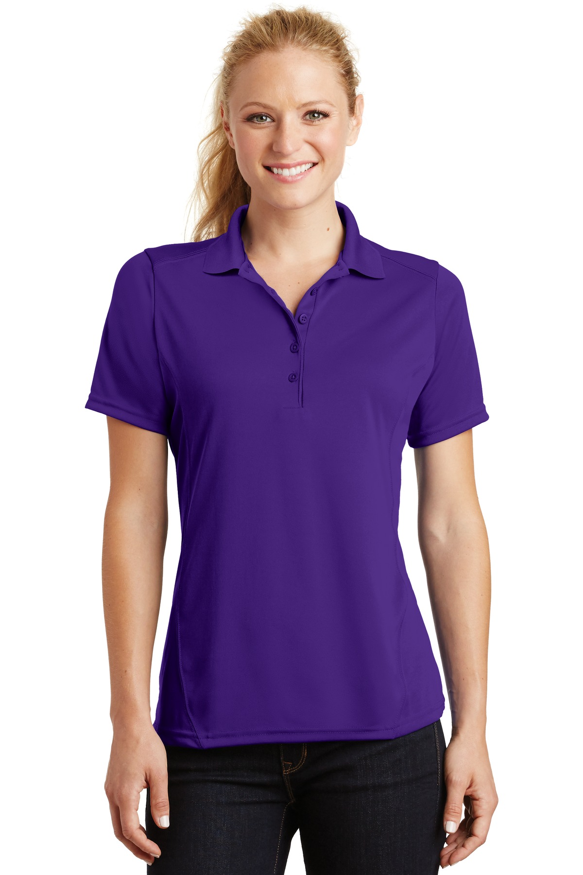 Sport-Tek Women's Dry Zone Raglan Accent Polo. L475 - Image 28