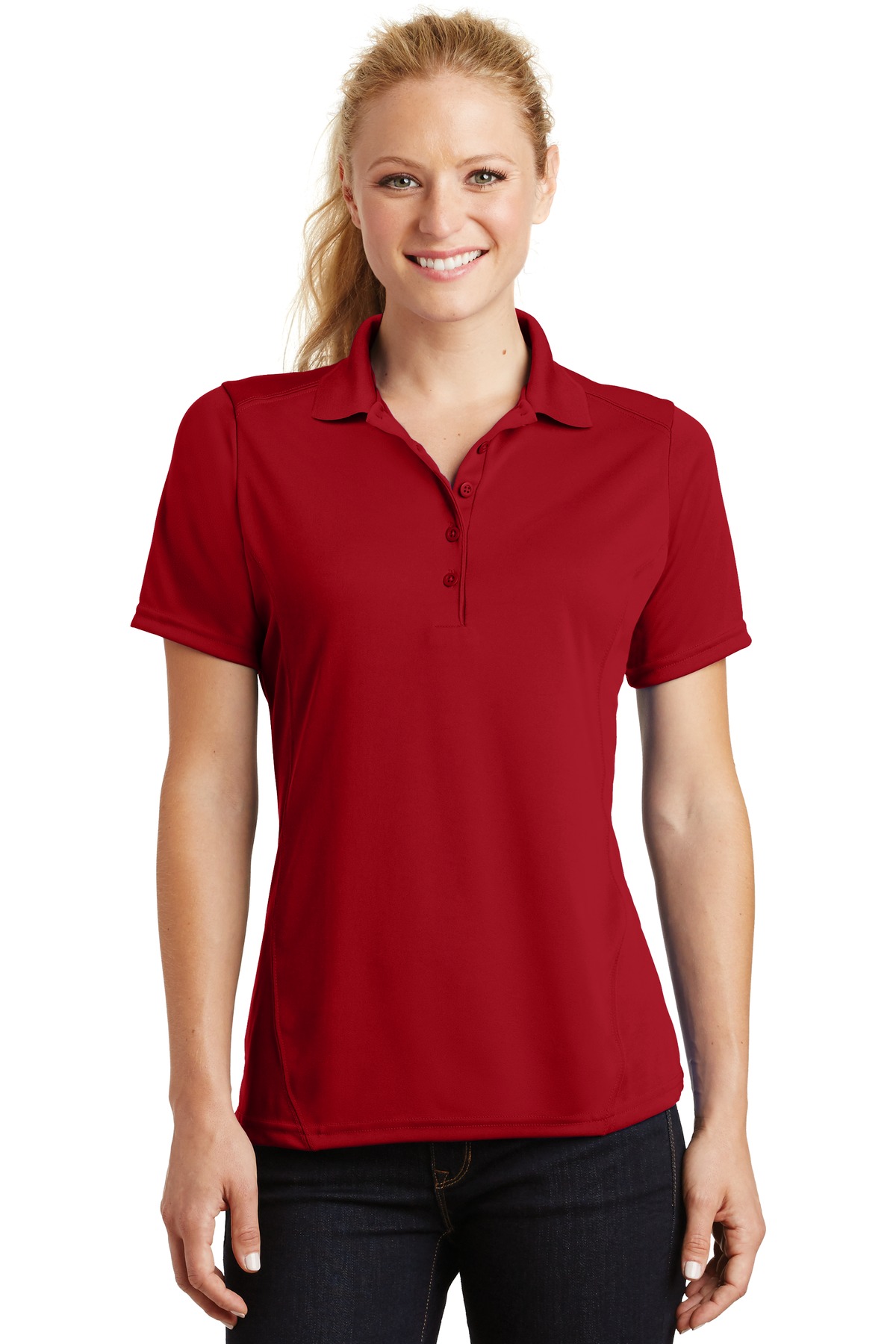 Sport-Tek Women's Dry Zone Raglan Accent Polo. L475 - Image 40
