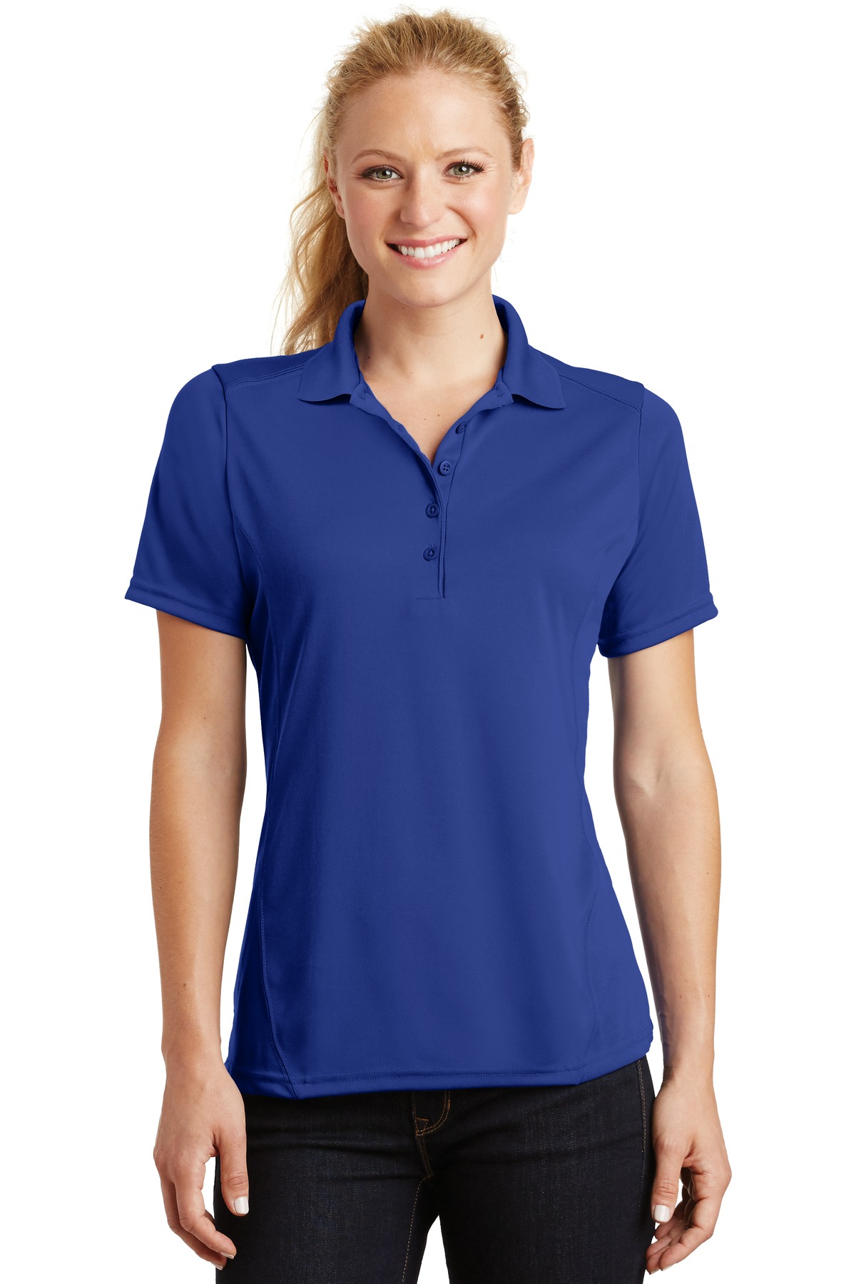Sport-Tek Women's Dry Zone Raglan Accent Polo. L475 - Image 46