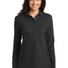 Port Authority Women's Silk Touch Long Sleeve Polo.  L500LS - Thumbnail Image 1