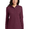 Port Authority Women's Silk Touch Long Sleeve Polo.  L500LS - Thumbnail Image 10