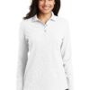 Port Authority Women's Silk Touch Long Sleeve Polo.  L500LS - Thumbnail Image 34