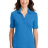 Port Authority Ladies Silk Touch Interlock Performance Polo. L5200 - Thumbnail Image 2
