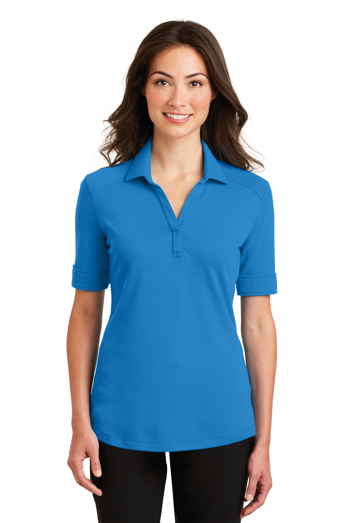 Port Authority Ladies Silk Touch Interlock Performance Polo. L5200 - Image 12