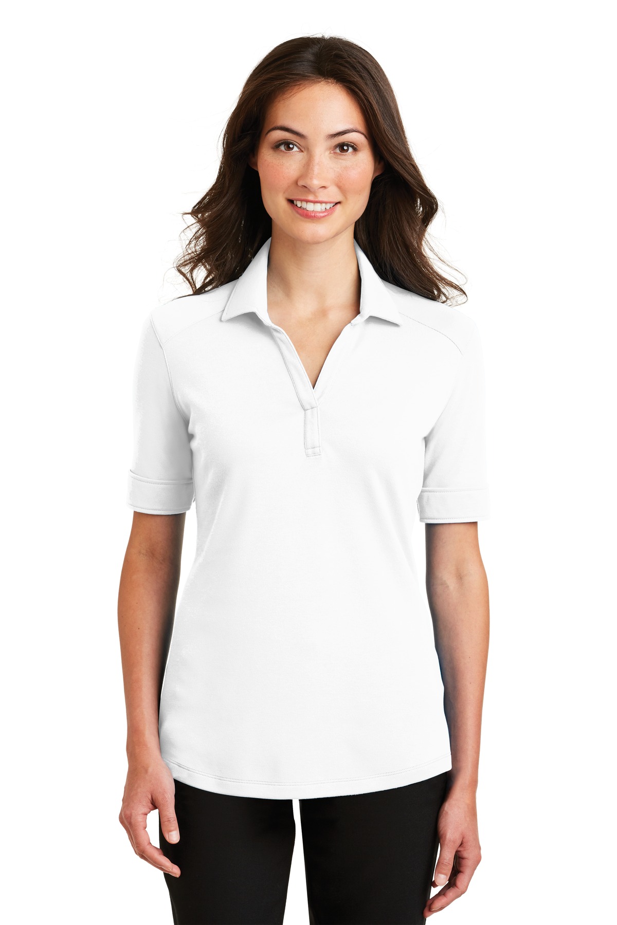 Port Authority Ladies Silk Touch Interlock Performance Polo. L5200 - Image 58