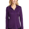 Port Authority  Women's Silk Touch   Performance Long Sleeve Polo. L540LS - Thumbnail Image 12
