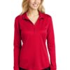 Port Authority  Women's Silk Touch   Performance Long Sleeve Polo. L540LS - Thumbnail Image 36