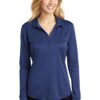 Port Authority  Women's Silk Touch   Performance Long Sleeve Polo. L540LS - Thumbnail Image 44