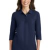 Port Authority Women's Silk Touch 3/4-Sleeve Polo. L562 - Thumbnail Image 16