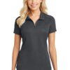 Port Authority Women's Pinpoint Mesh Zip Polo. L580 - Thumbnail Image 1