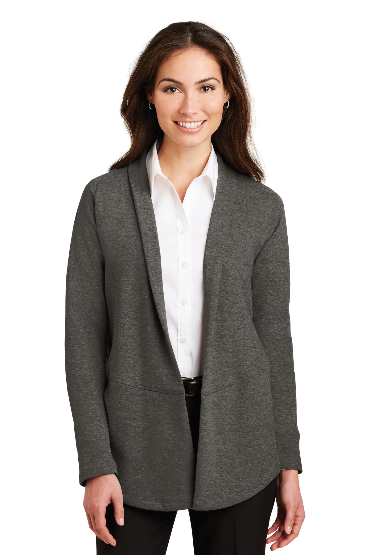 Port Authority Women's Interlock Cardigan. L807 - Image 1