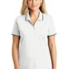 Port Authority Women's Dry Zone UV Micro-Mesh Tipped Polo. LK111 - Thumbnail Image 2
