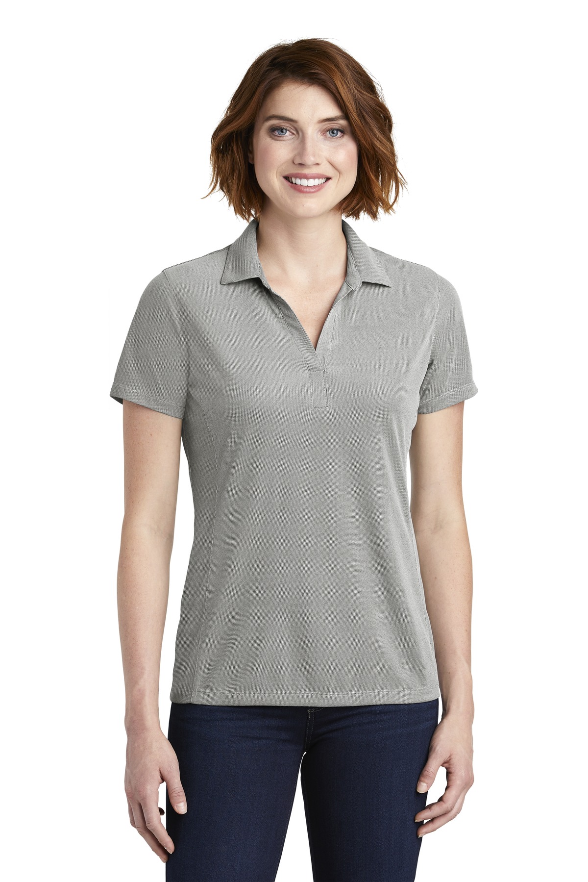 Port Authority  Women's Poly Oxford Pique Polo. LK582 - Image 1