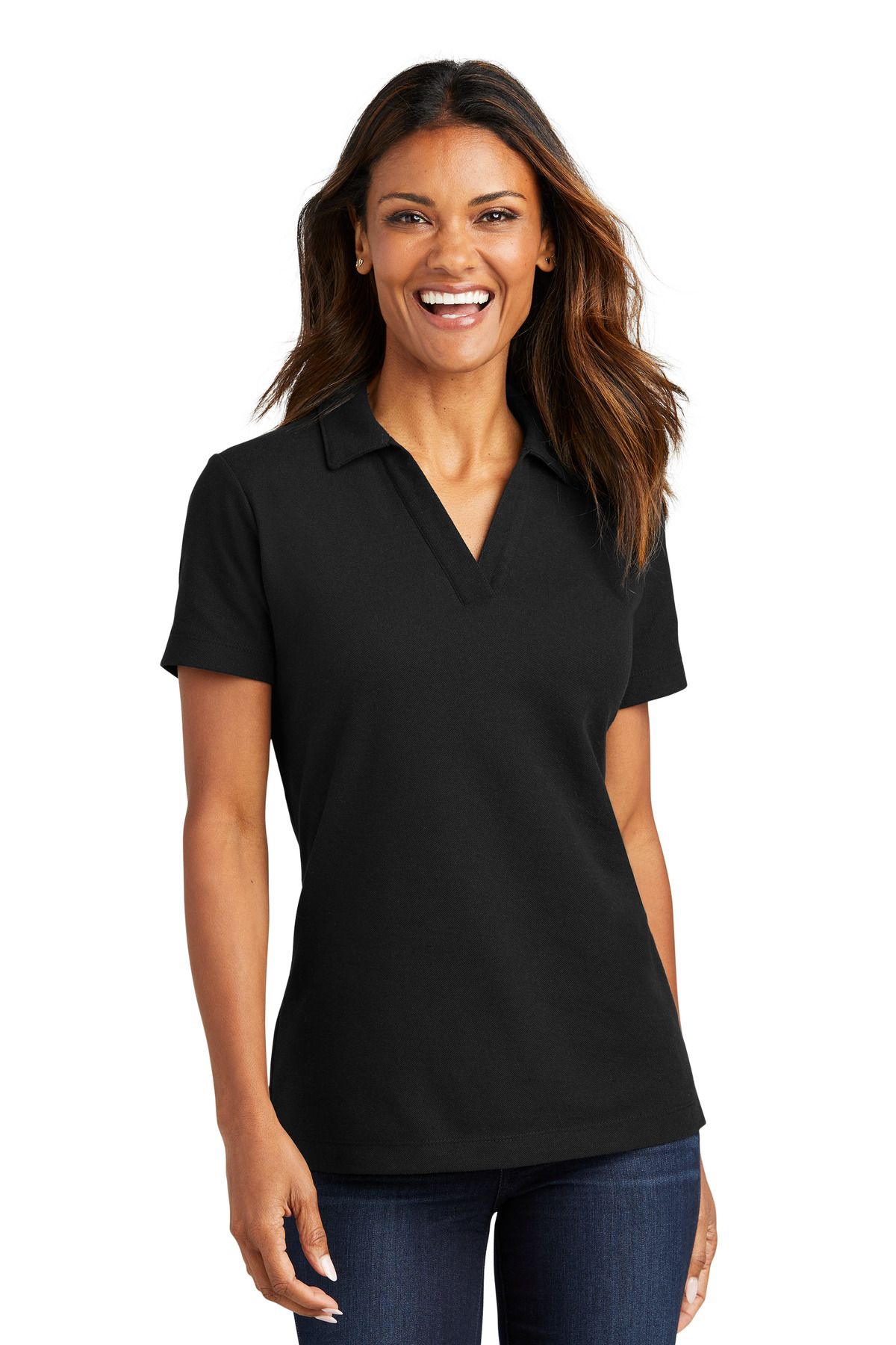 Port Authority Women's C-FREE Cotton Blend Pique Polo LK867 - Image 5