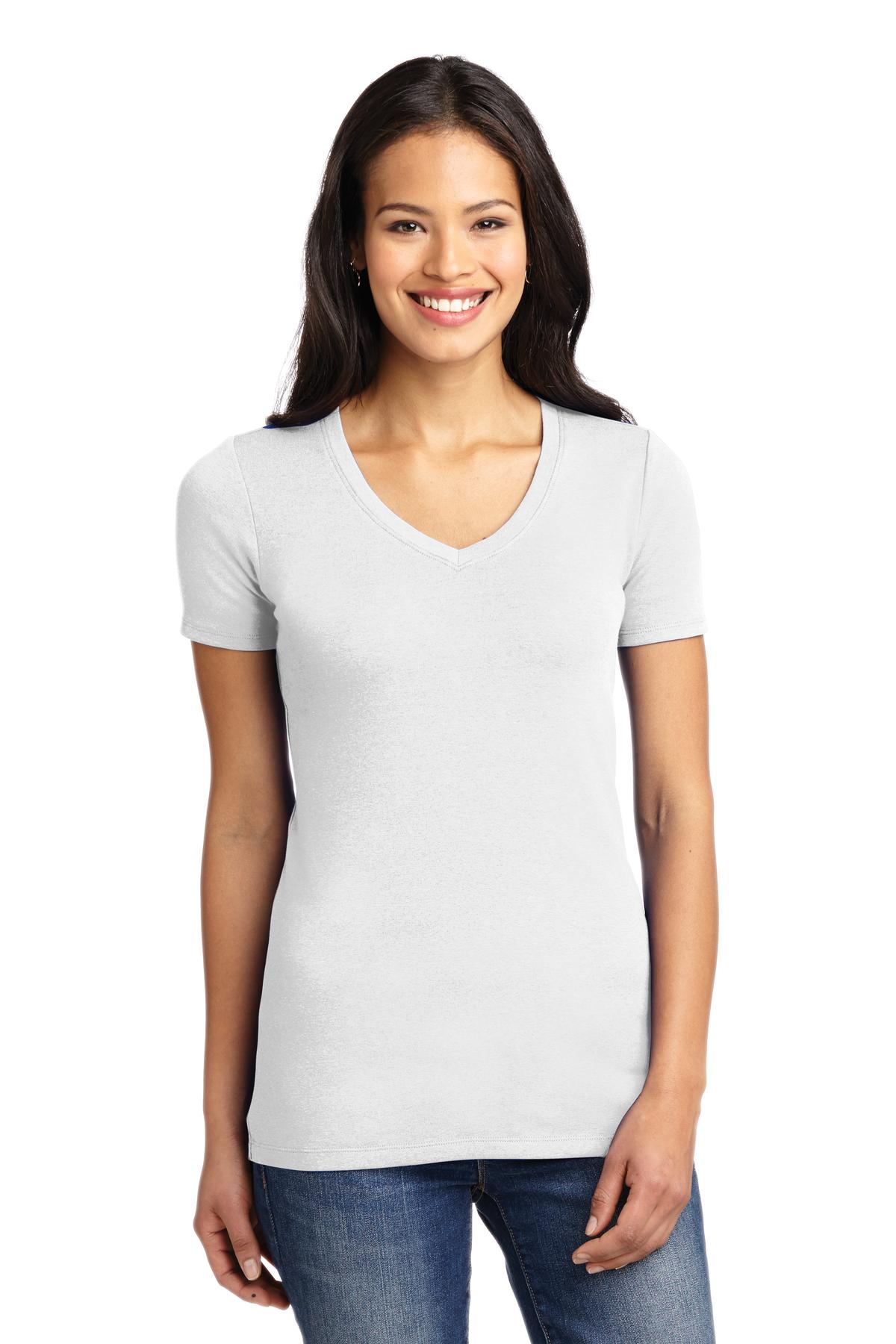Port Authority Ladies Concept Stretch V-Neck Tee. LM1005 - Image 1