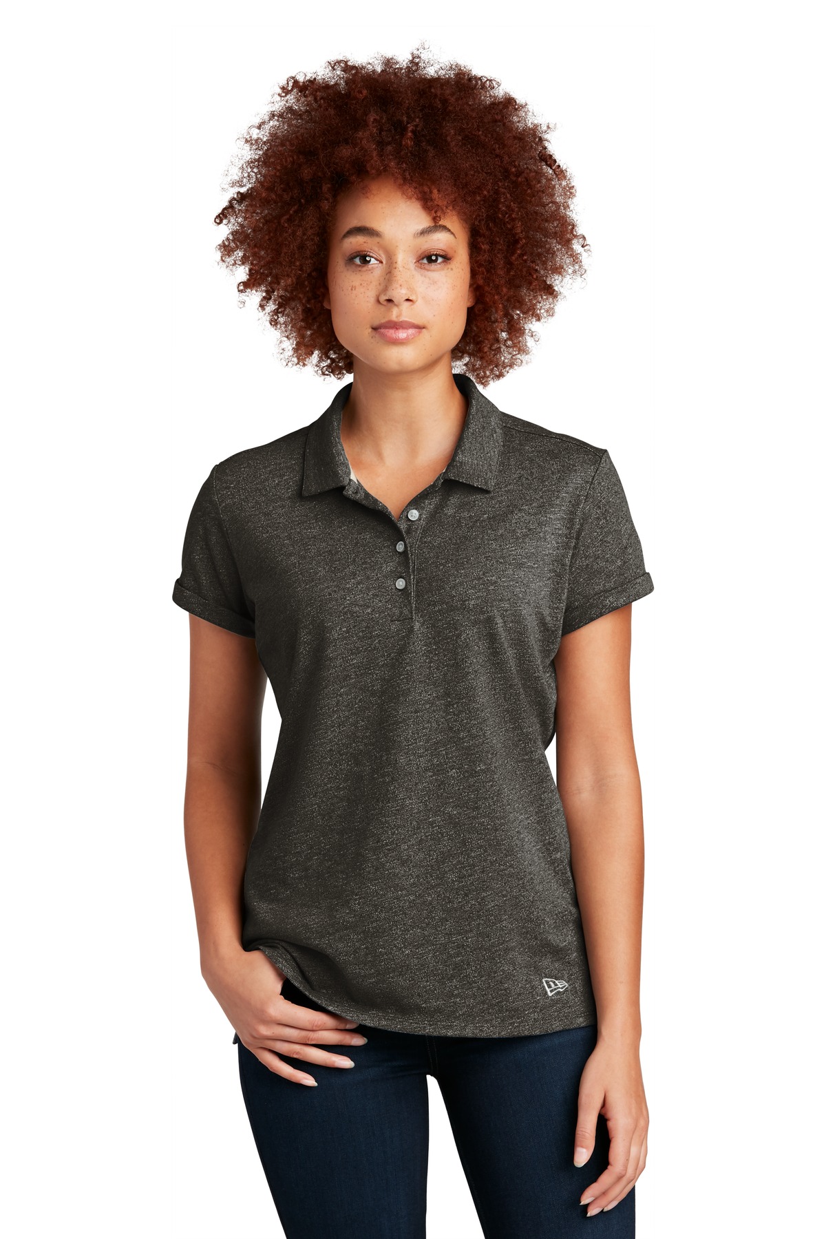New Era  Women's Slub Twist Polo LNEA301 - Image 1