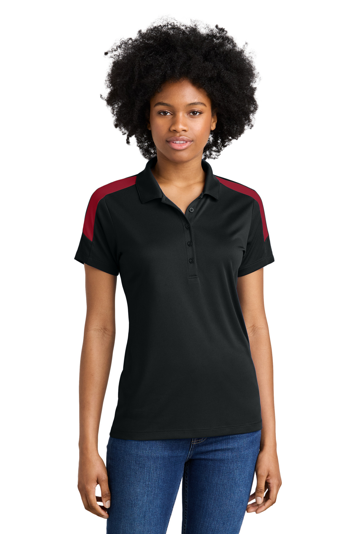 Sport-Tek Women's Competitor United Polo LST104 - Image 4