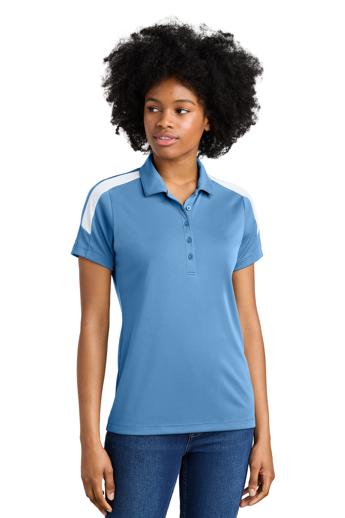 Sport-Tek Women's Competitor United Polo LST104 - Image 6