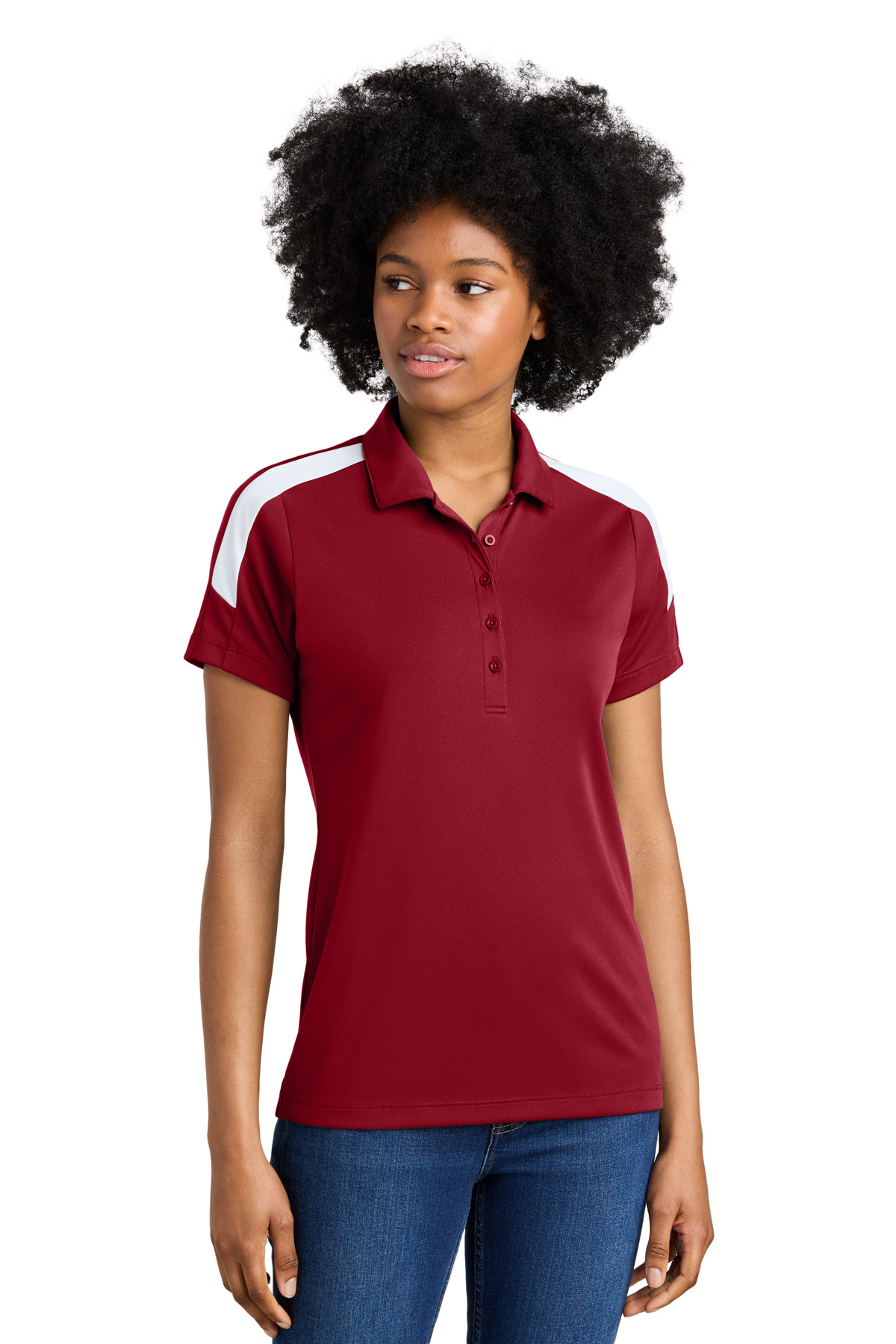Sport-Tek Women's Competitor United Polo LST104 - Image 7