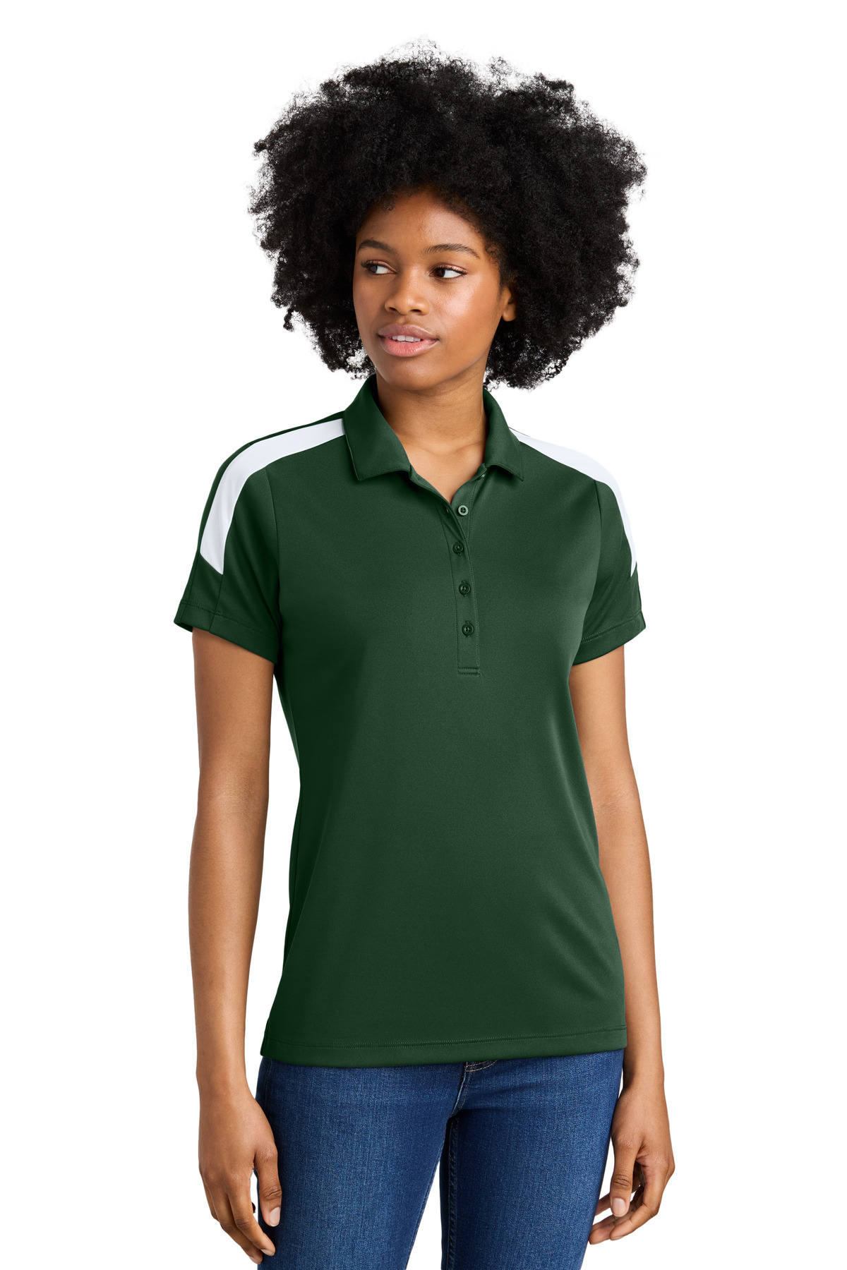 Sport-Tek Women's Competitor United Polo LST104 - Image 8