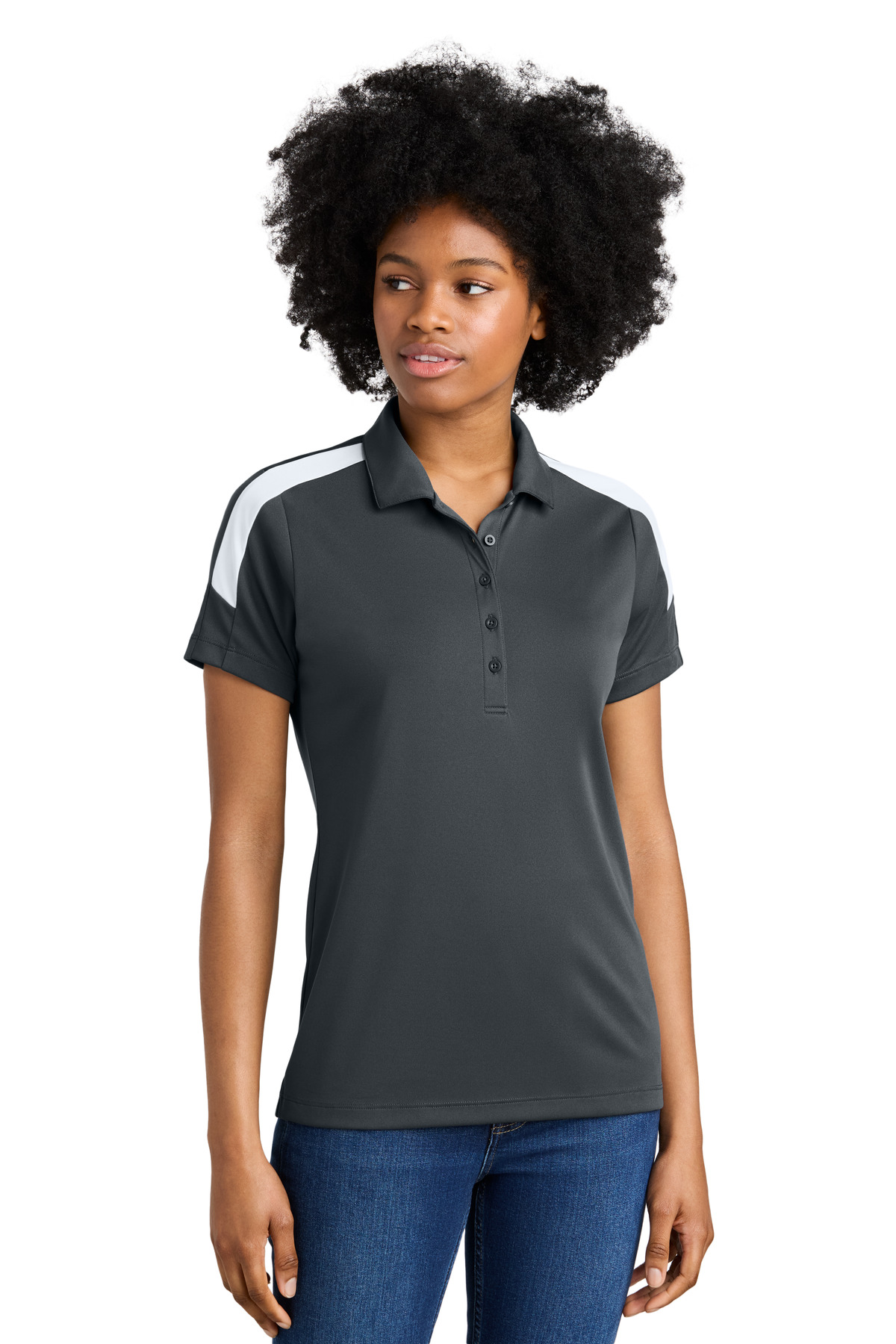 Sport-Tek Women's Competitor United Polo LST104 - Image 9