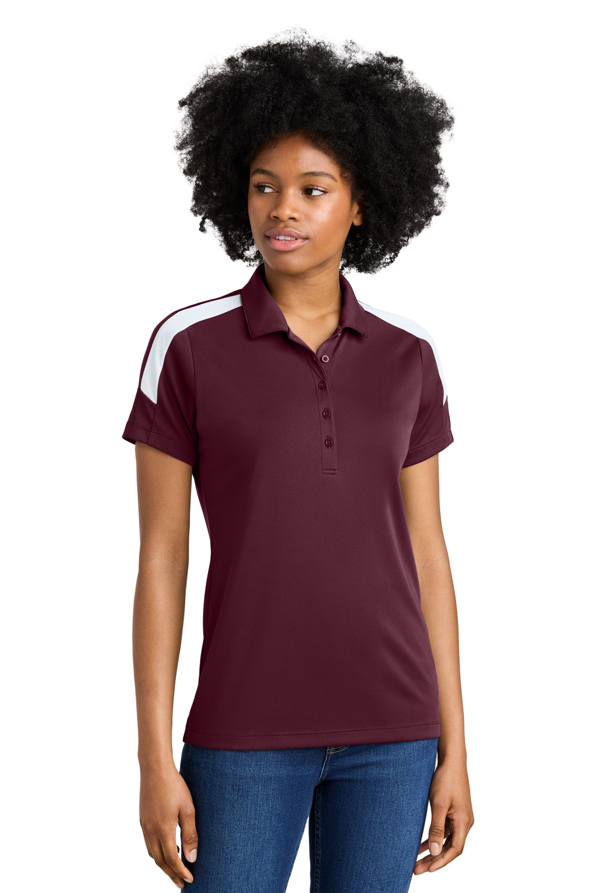 Sport-Tek Women's Competitor United Polo LST104 - Image 10