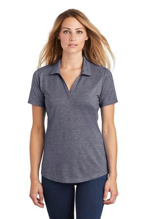 Sport-Tek  Women's PosiCharge  Tri-Blend Wicking Polo. LST405