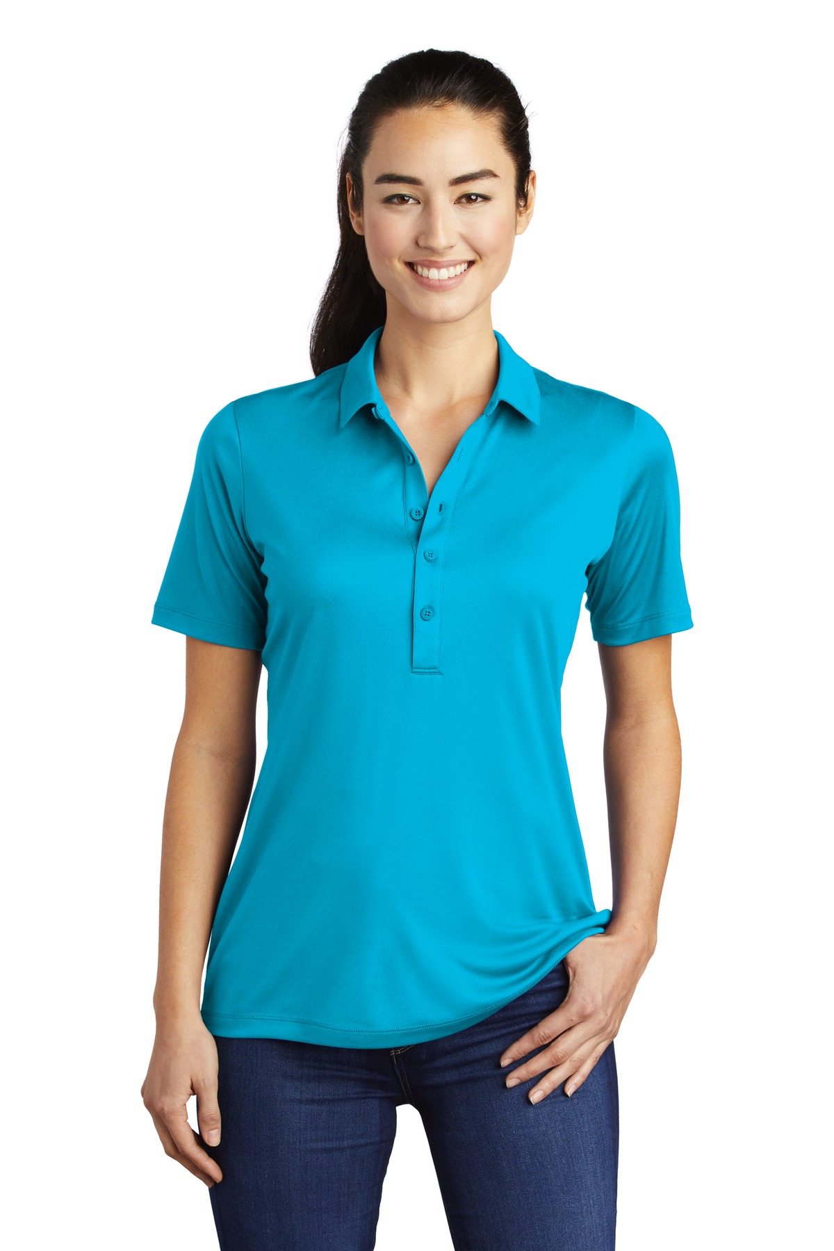 Sport-Tek Women's Posi-UV  Pro Polo.  LST520 - Image 43