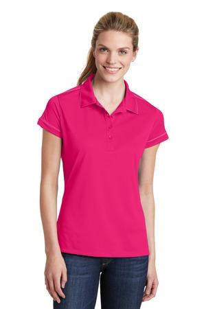 Sport-Tek Women's Contrast Stitch Micropique Sport-Wick Polo. LST659