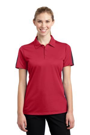 Sport-Tek Women's PosiCharge Active Textured Colorblock Polo. LST695