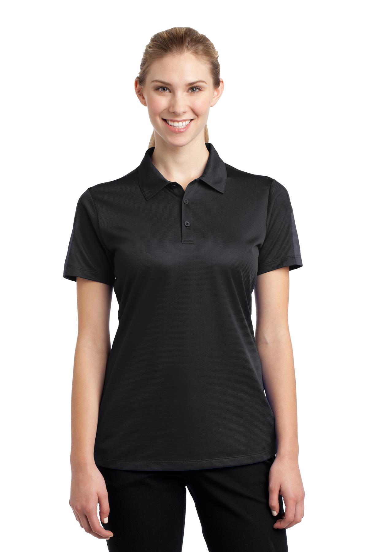 Sport-Tek Women's PosiCharge Active Textured Colorblock Polo. LST695 - Image 1