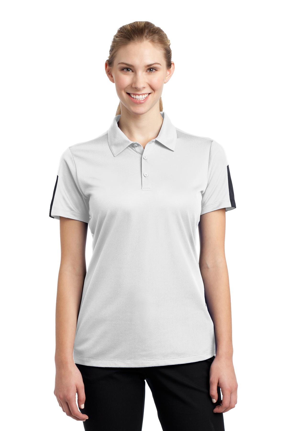 Sport-Tek Women's PosiCharge Active Textured Colorblock Polo. LST695 - Image 50